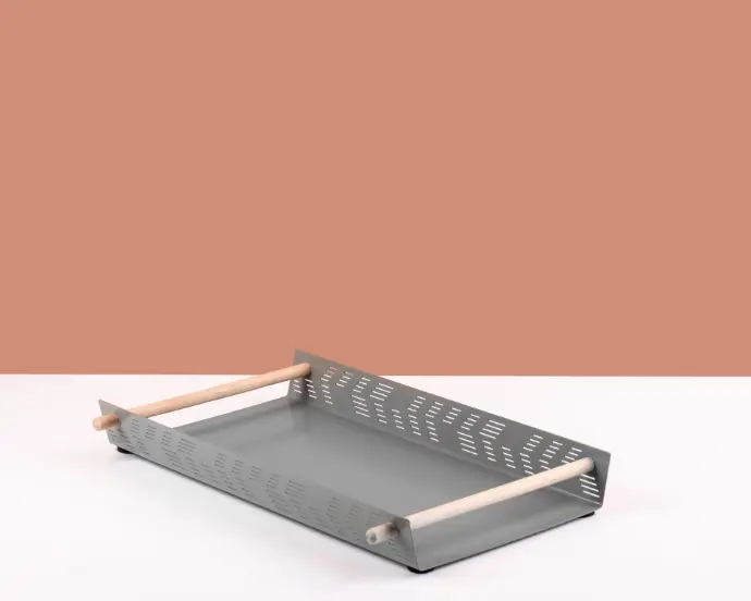 SMALL GREY FLAT TRAY
