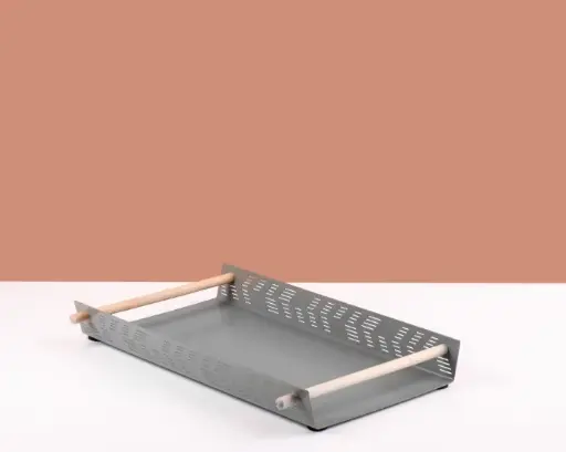 SMALL GREY FLAT TRAY